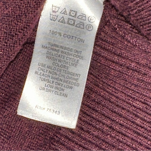 Savile Row Company London Full Zip Sweater Jacket Men’s Size Large Plum Purple - Picture 5 of 9